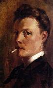 Henri-Edmond Cross Self-Portrait with Cigarette. Sweden oil painting artist